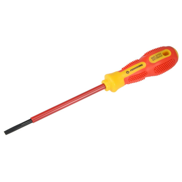 uxcell 1000v Phillips Insulated Magnetic Tip Electrical Screwdriver #2 x 4 Inch 